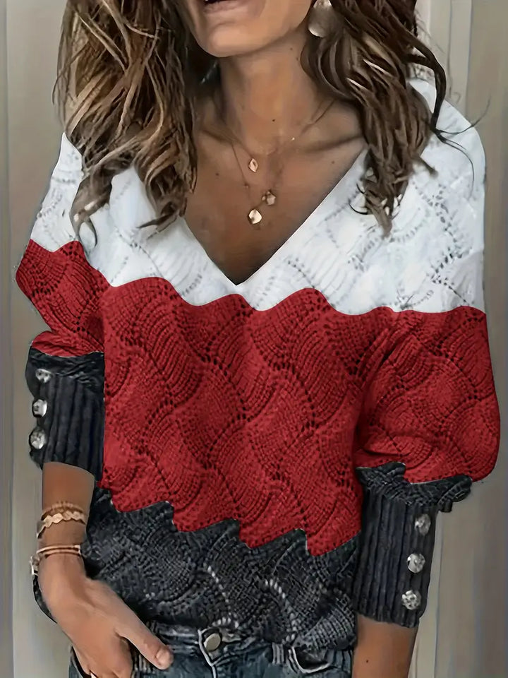 Keira | Cozy Chic Wave Knit Sweater