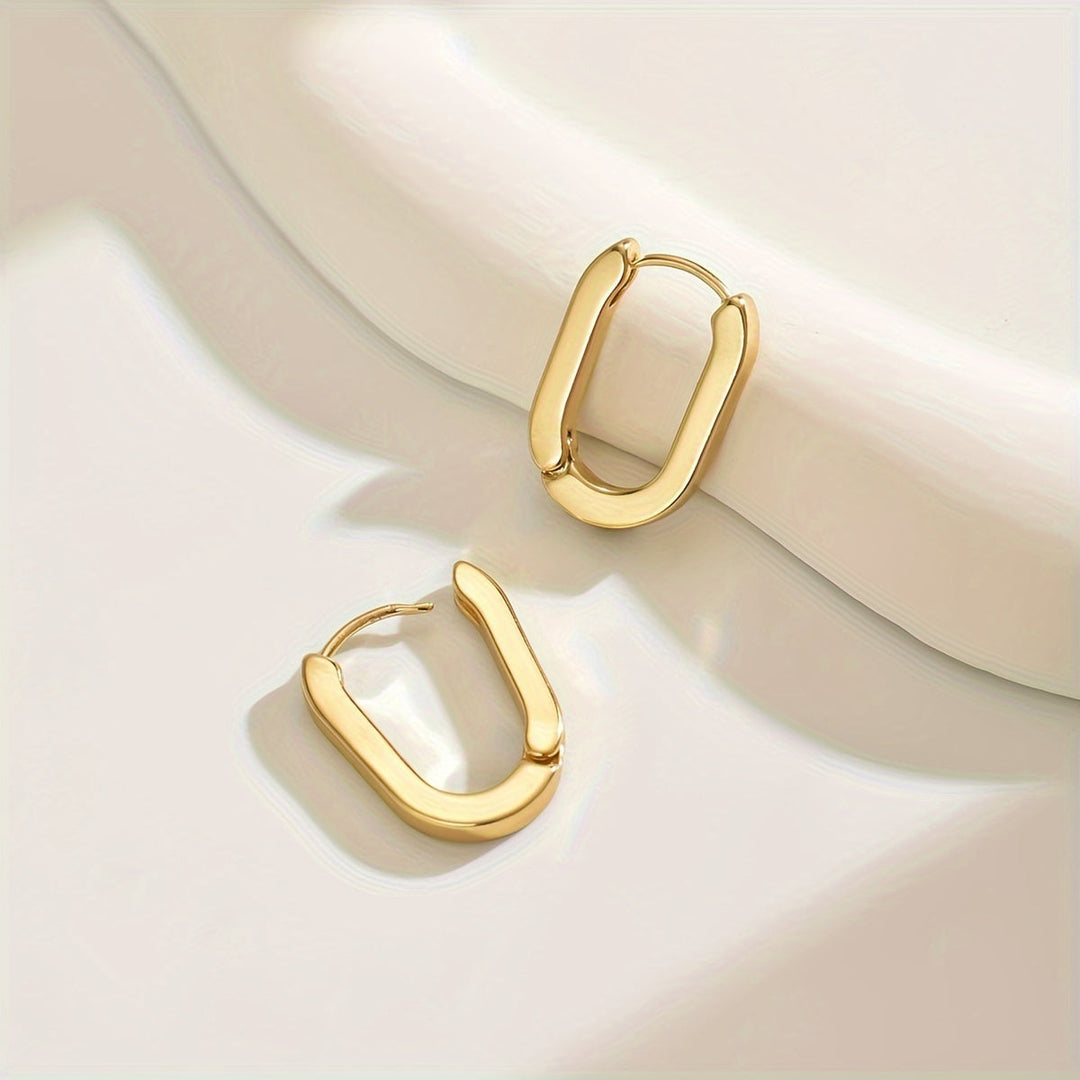 Hawa | Elegant Geometric Hoop Earrings