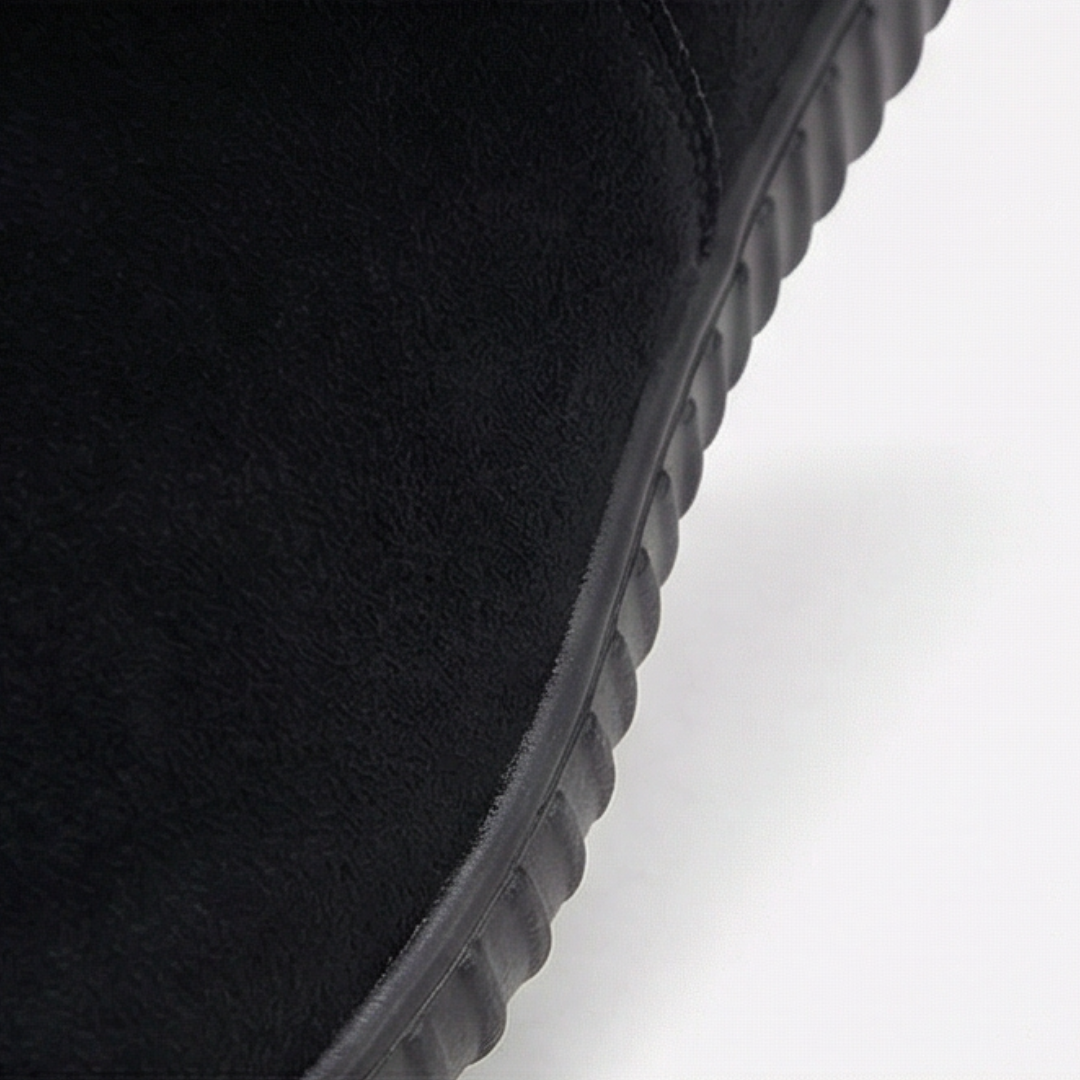 Lea-May | Bottines en daim à bord-côté en maille