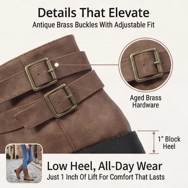 Eyla | Bottines mi-mollet froissées à porter souple