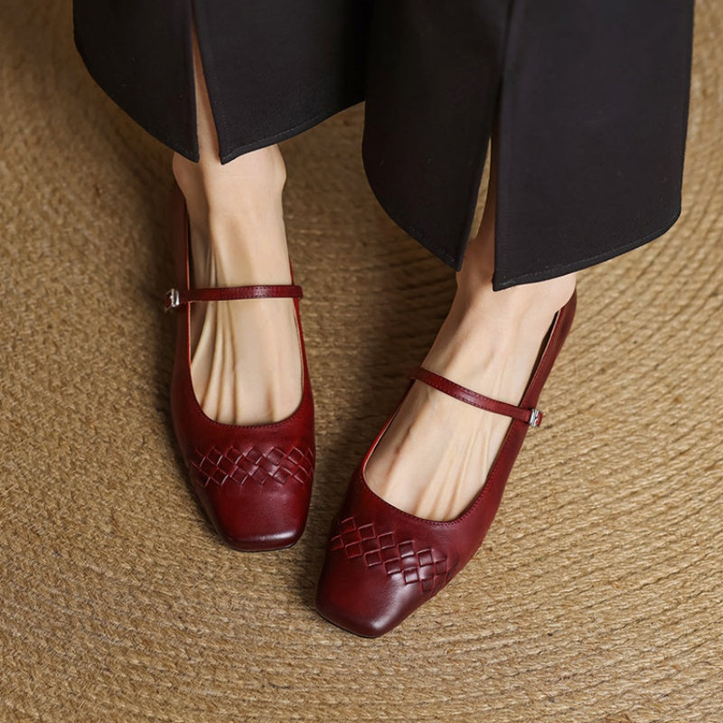 Verity | Square-Toe Flat