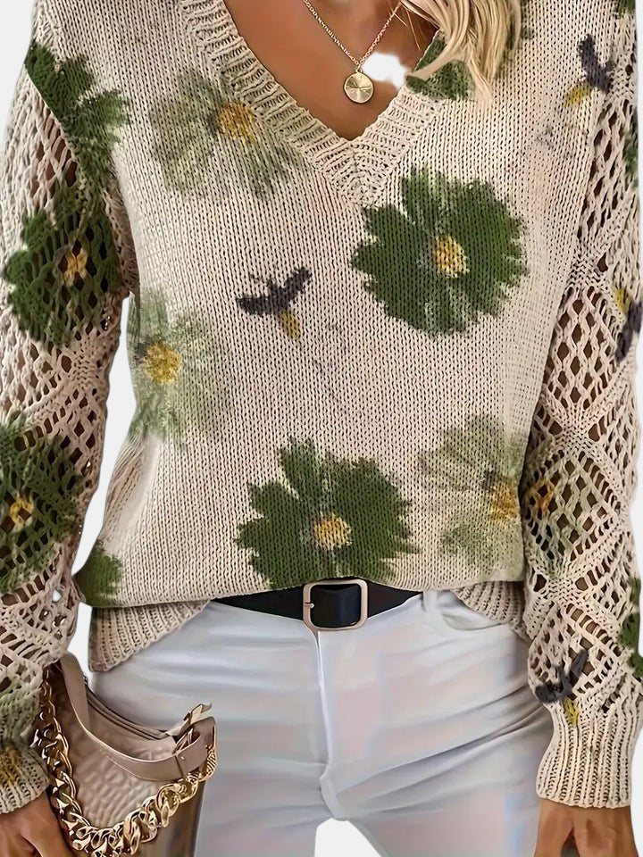 Fern | Blooming Chic Knit Sweater