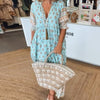 Mana | Chic Floral V-Neck Dress
