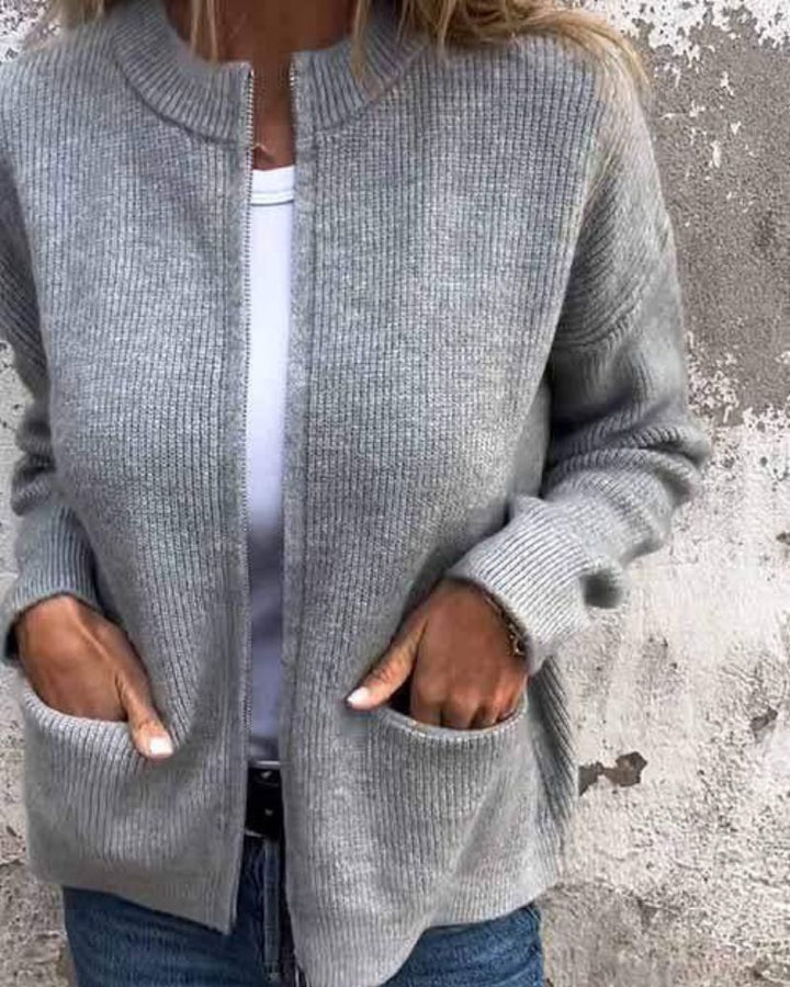 Rina | Cozy Zip-Up Cardigan