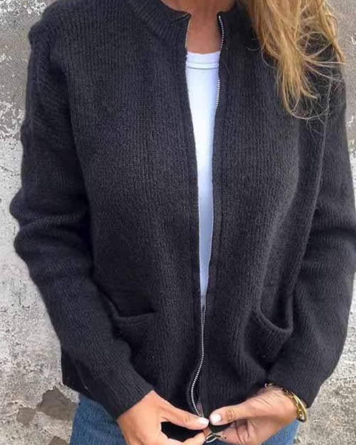 Rina | Cozy Zip-Up Cardigan