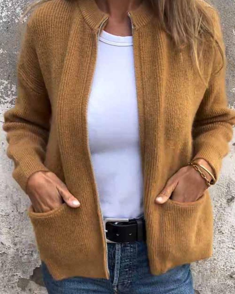 Rina | Cozy Zip-Up Cardigan