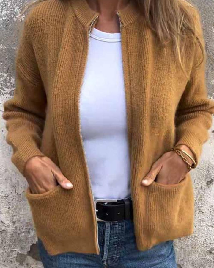 Rina | Cozy Zip-Up Cardigan