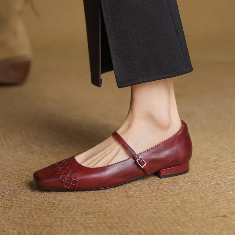 Verity | Square-Toe Flat