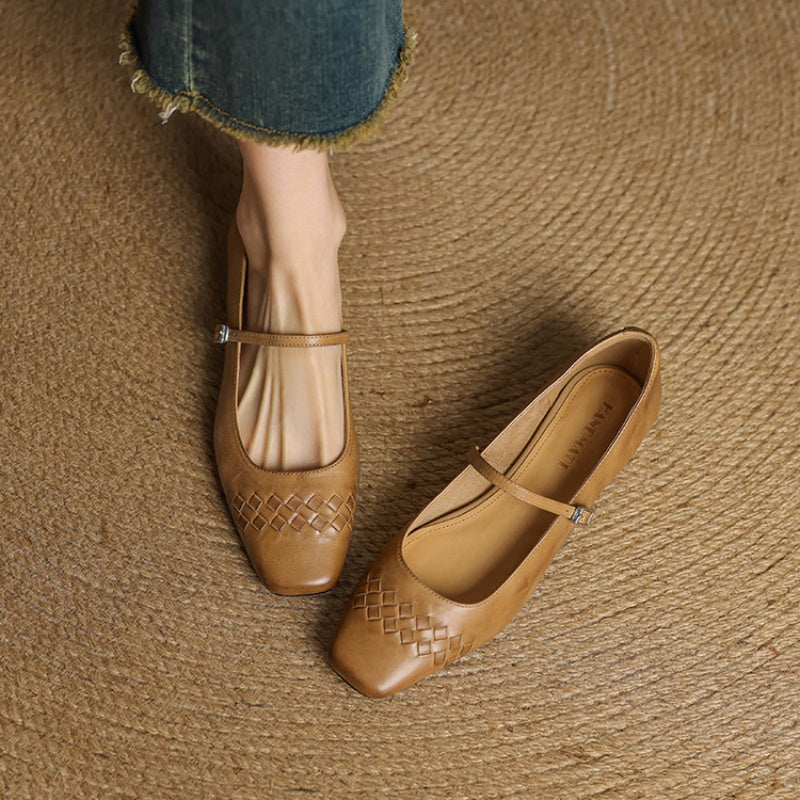 Verity | Square-Toe Flat