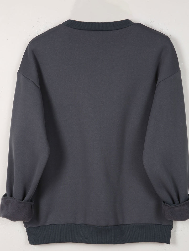Nadia | Double Heart Graphic Sweatshirt