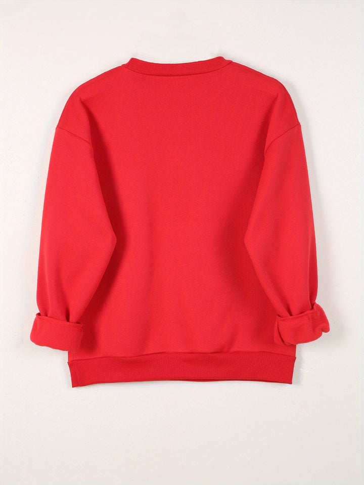 Nadia | Double Heart Graphic Sweatshirt