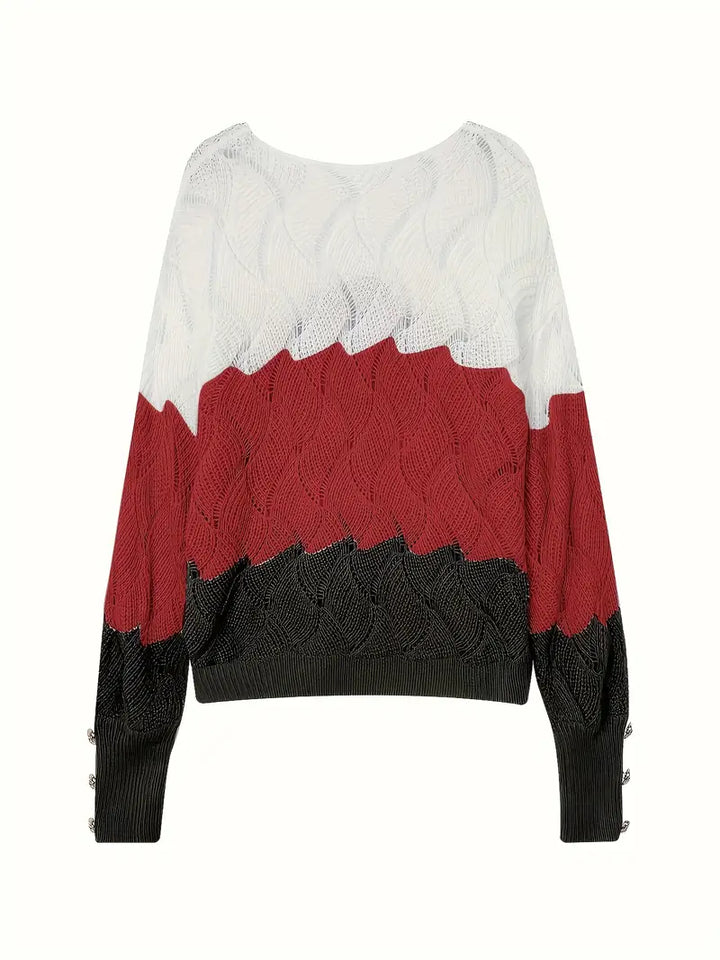 Keira | Cozy Chic Wave Knit Sweater