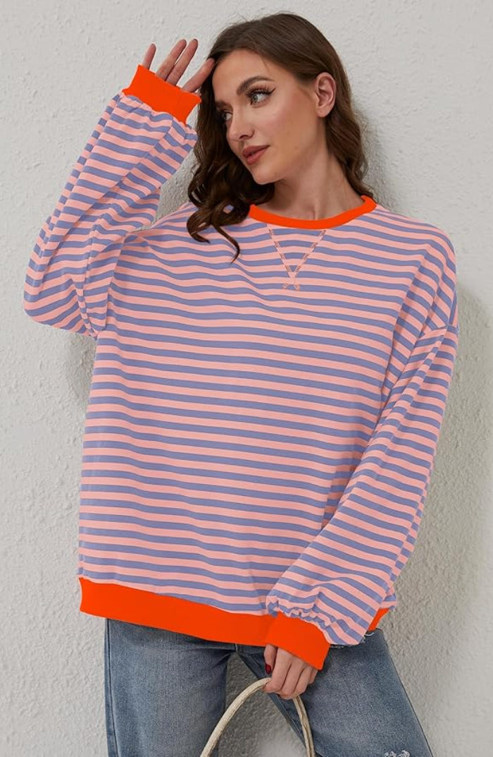 Linda | Oversized Striped Sweater