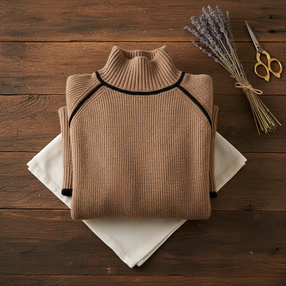 Sammantha | Ribbed Turtleneck Sweater