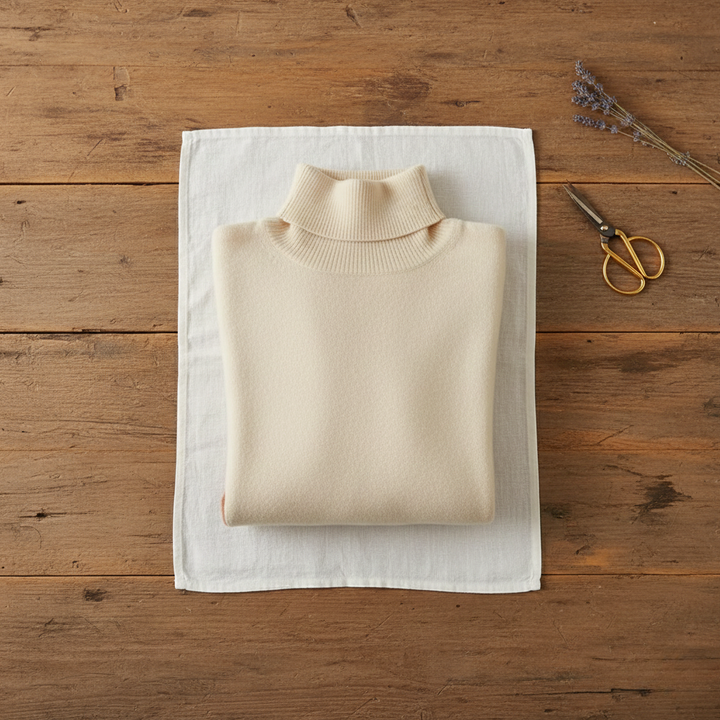 Renata | Colour-Block Turtleneck Sweater