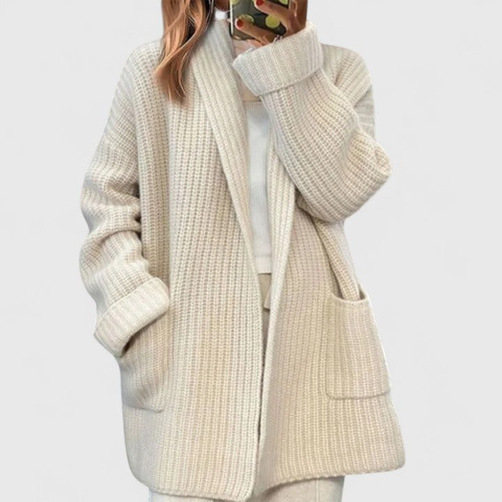 Sheena | Cardigan long à col châle