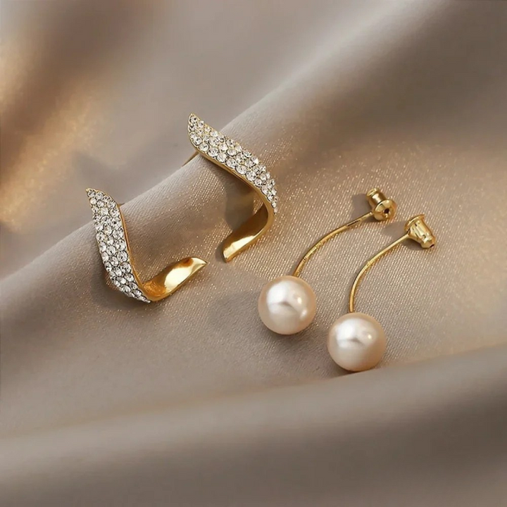 Chante | Chic Gold Pearl Drop Earrings