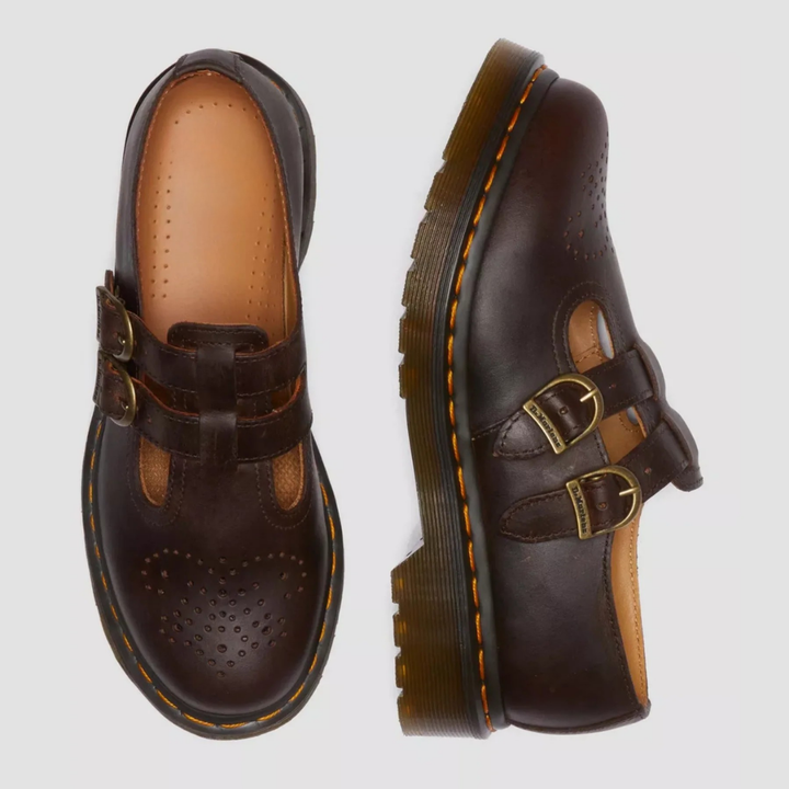 Elowen | Double-Buckle Leather Mary Janes
