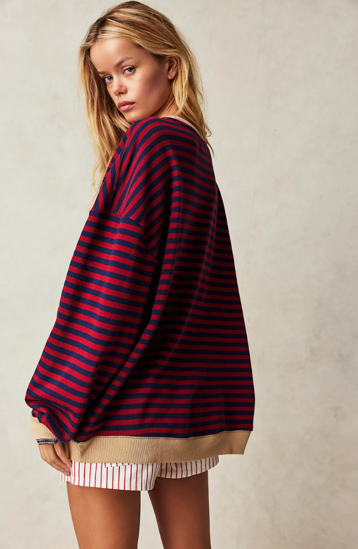 Linda | Oversized Striped Sweater