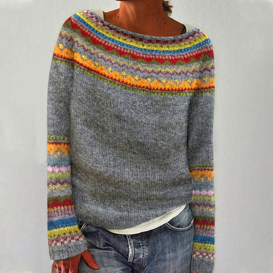 Rosa | Patterned Knit Sweater