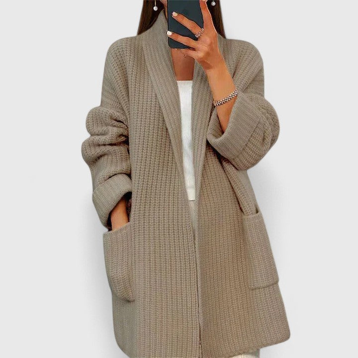 Sheena | Cardigan long à col châle