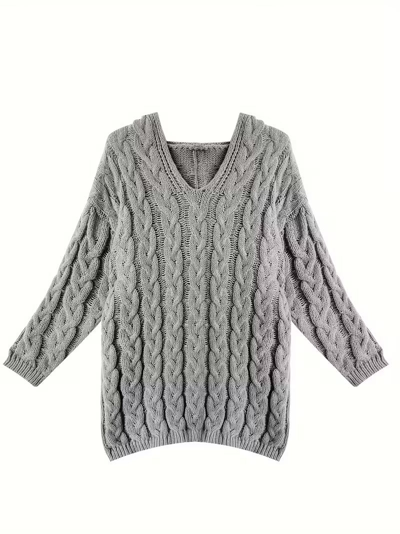 Lydia | Pull à capuche en grosse maille