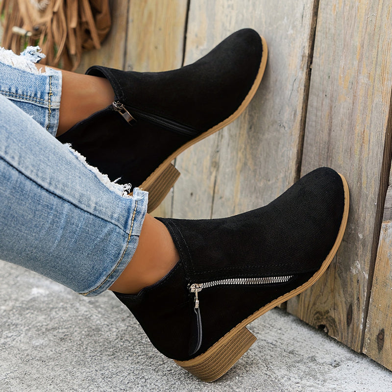 Joanna Zipper Ankle Boots - detail