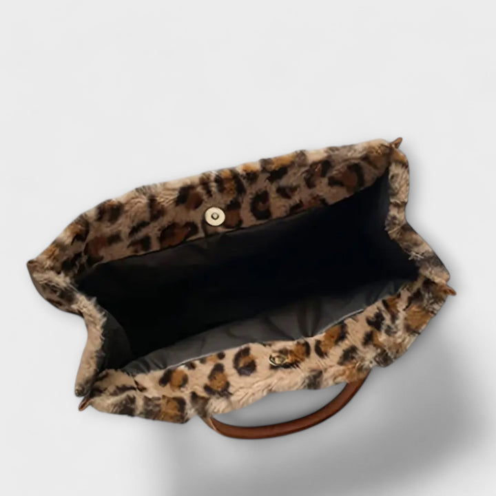Scout | Chic Leopard Print Plush Tote