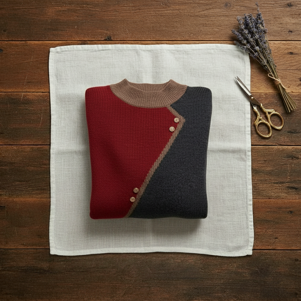 Mandy | Colour-Block Knit Sweater