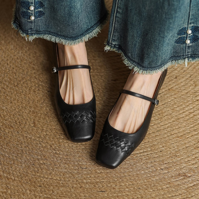 Verity | Square-Toe Flat