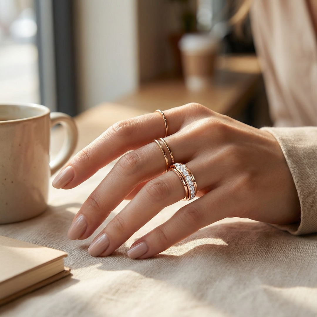 Taylore | Zirconia Spinner Ring
