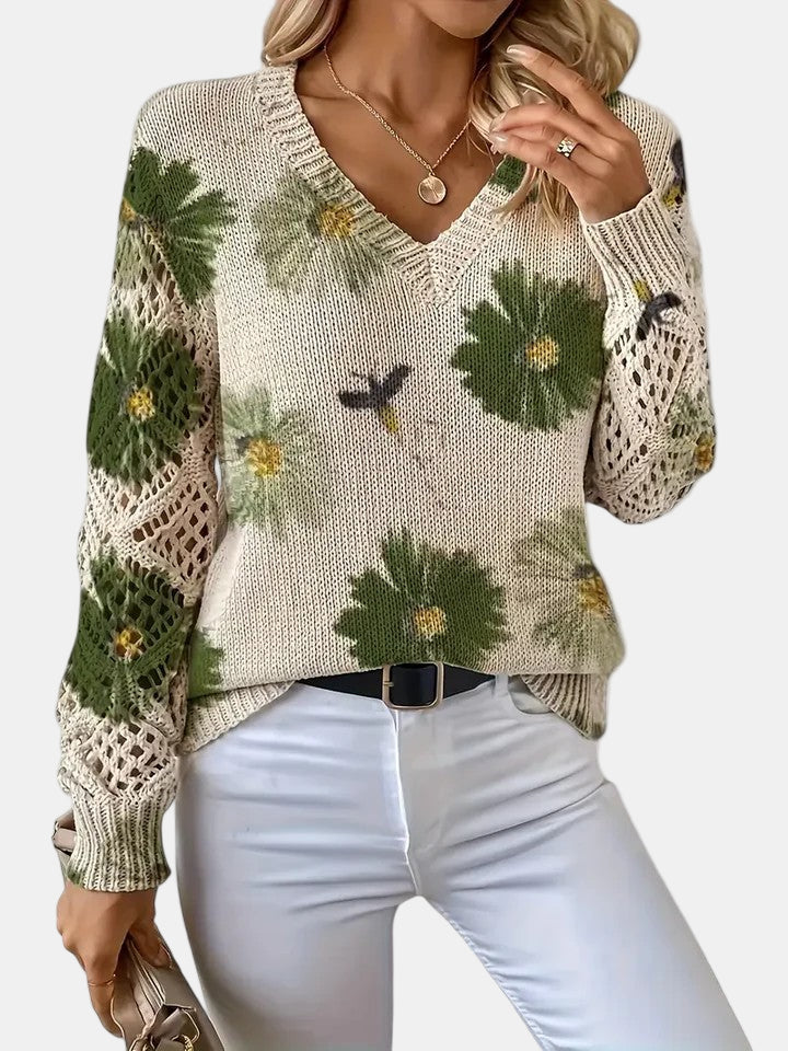 Fern | Blooming Chic Knit Sweater