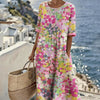 Elena | Lightweight Floral Midi Dress