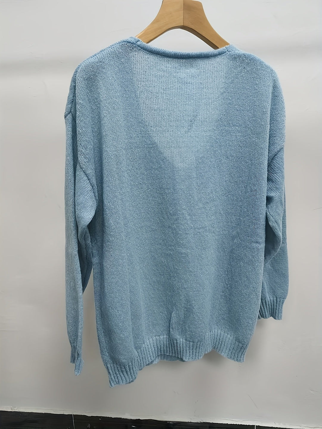 Lianne | Pull pelucheux à col en V