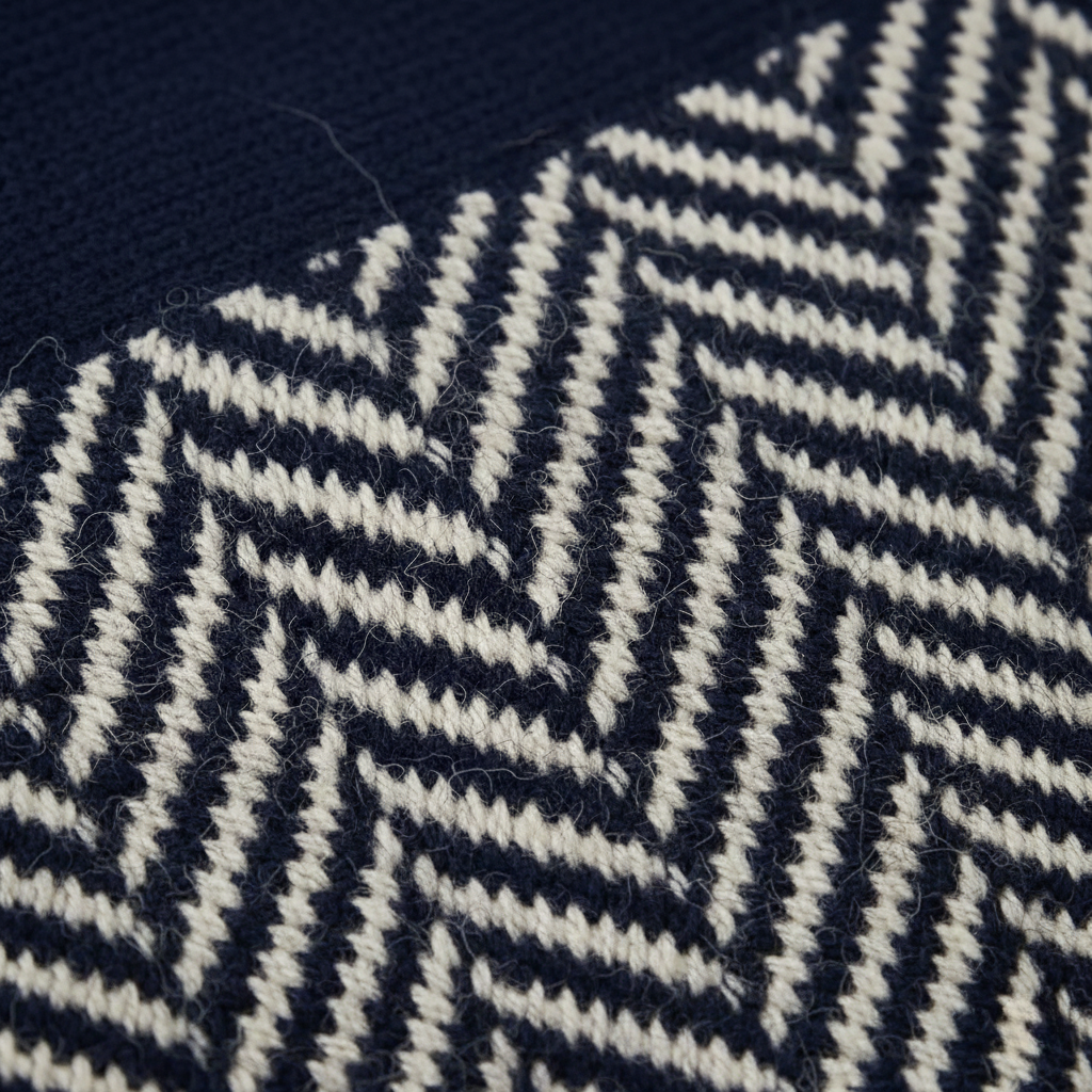 Kari | Herringbone Knit Turtleneck Sweater