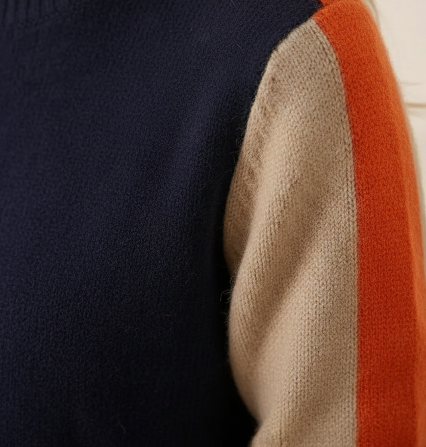 Leiah | Colour-Block Knit Sweater