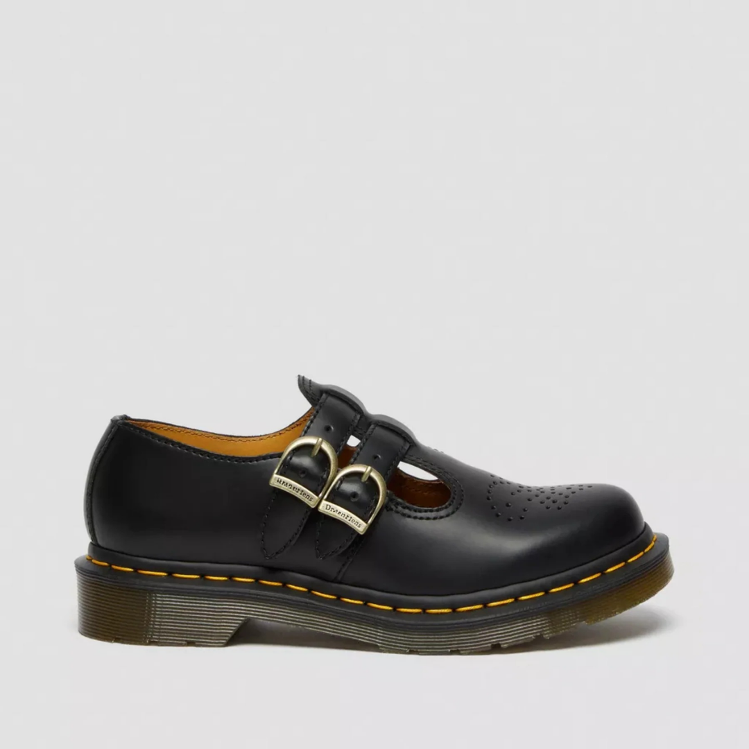 Elowen | Double-Buckle Leather Mary Janes
