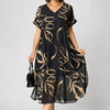 Valencia | Stylish V-Neck Mid Sleeve Dress