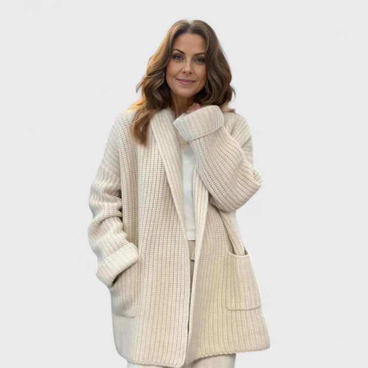 Sheena | Cardigan long à col châle