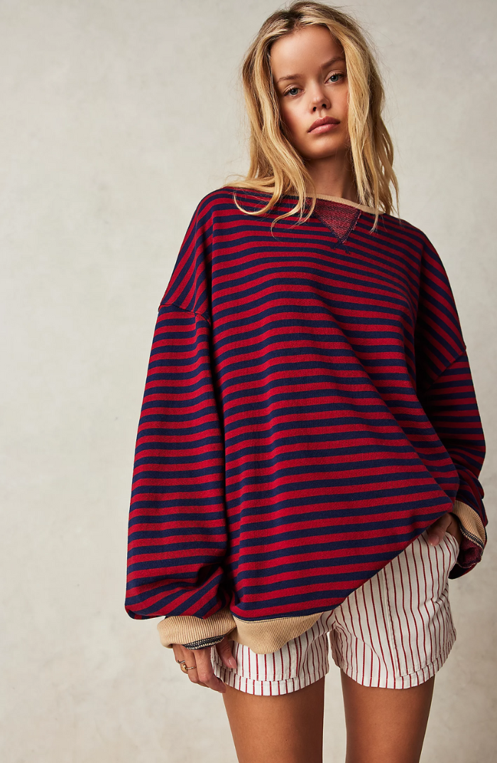 Linda | Oversized Striped Sweater