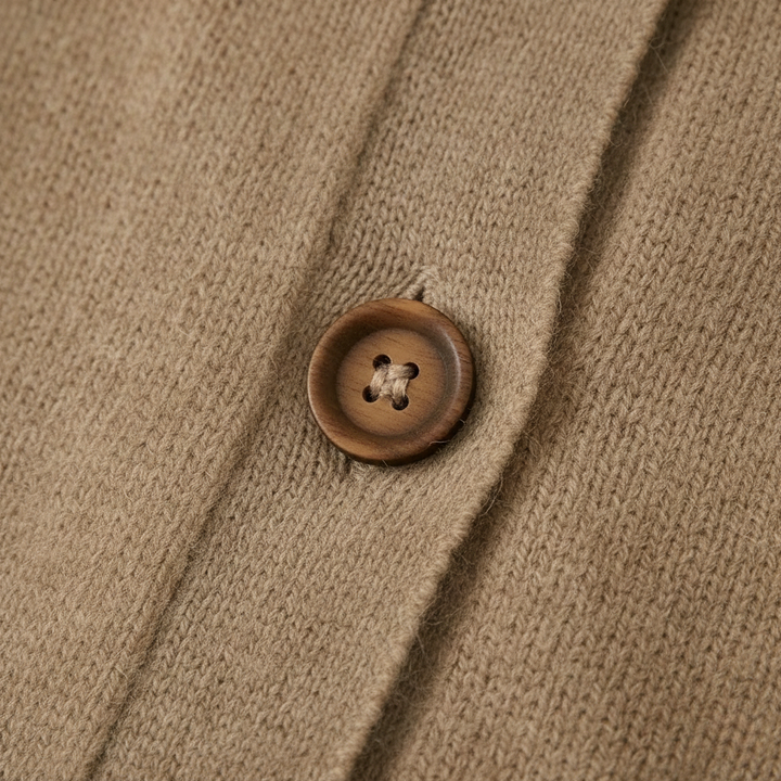 Tayah | Button-Up Collared Knit Cardigan
