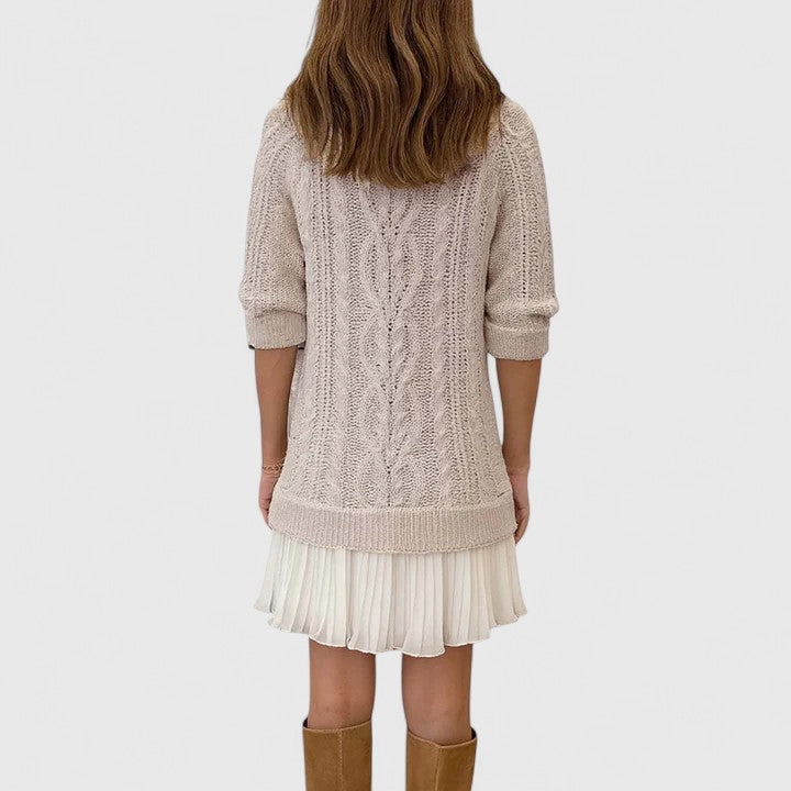 Sauge | Robe pull en maille