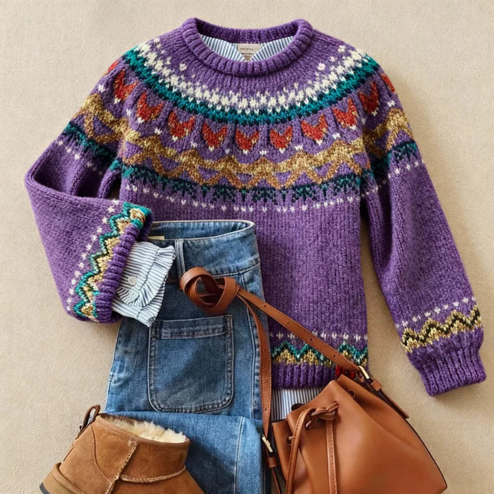 Hannelore | Fair Isle Knit Sweater