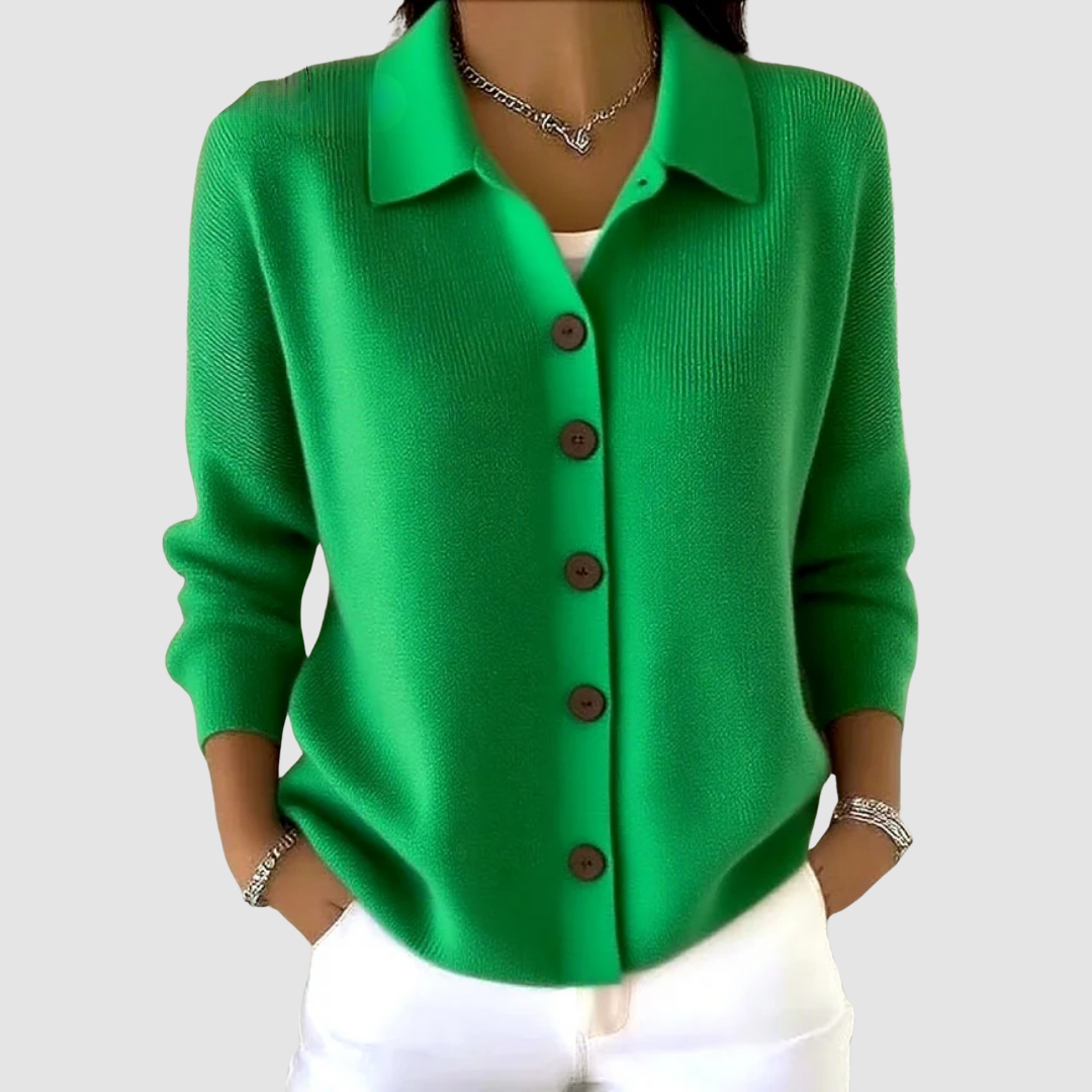 Joelle | Cardigan en maille boutonné