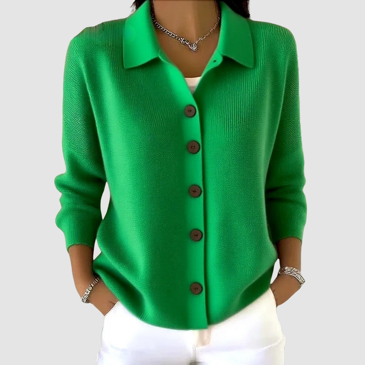 Joelle | Cardigan en maille boutonné