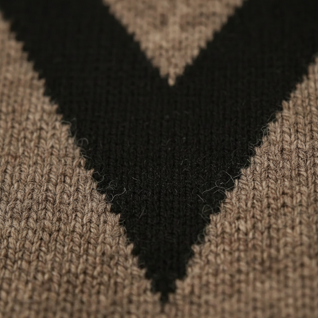 Arlene | Chevron V-Pattern Knit Sweater