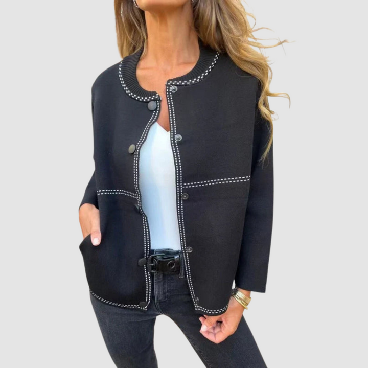 Christine | Button-Front Knit Cardigan