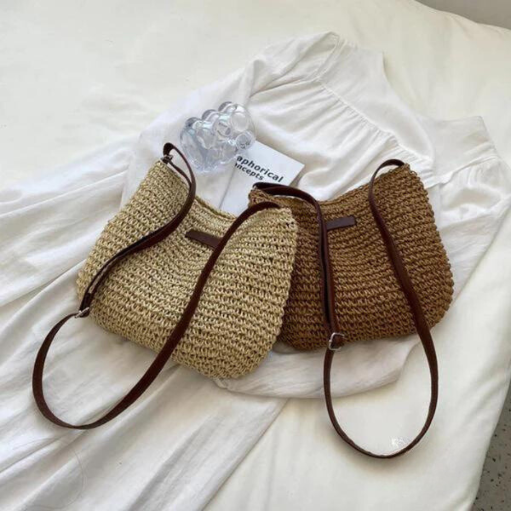 Mehnaz | Classic Woven Style Shoulder Bag