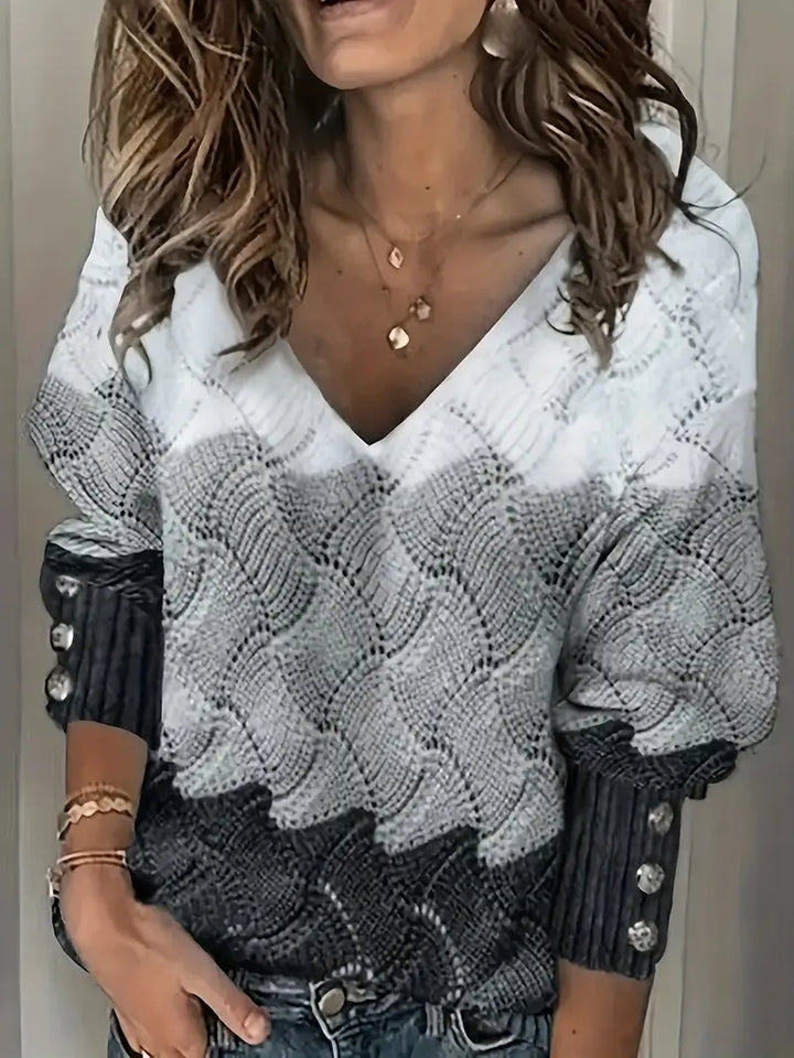 Keira | Cozy Chic Wave Knit Sweater