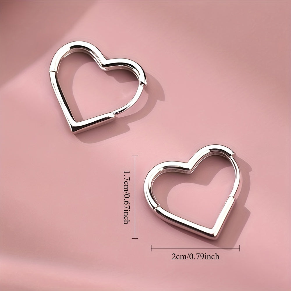 Eve | Golden Heart Stainless Steel Earrings